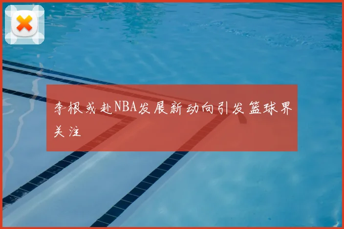 李根或赴NBA发展新动向引发篮球界关注